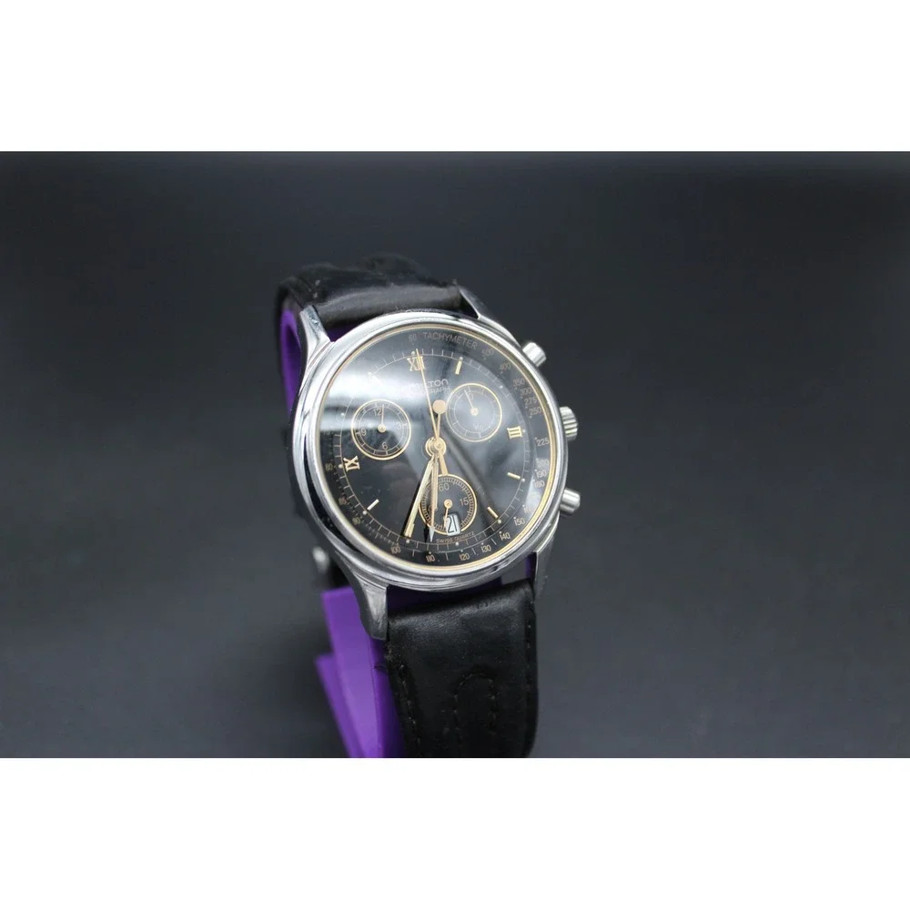 Hamilton 9704A Chronograph 38mm Swiss ETA 251.262 Black Dial Watch